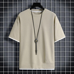 เสื้อยืดสีดำพรีเมียมขายส่ง คุณภาพสูง ผ้าฝ้าย 100% เสื้อยืดเรียบ แขนสั้น คอกลม เสื้อลำลอง เนื้อผ้านุ่ม ระบายอากาศได้ดี - Product Image 2