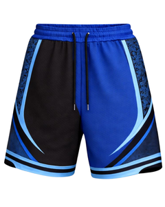 Shorts de basket-ball pour hommes bleu royal et noir, respirants, à séchage rapide, pour le sport, la gym, l'entraînement, la course à pied, shorts athlétiques, fabricant OEM personnalisé - Product Image 1
