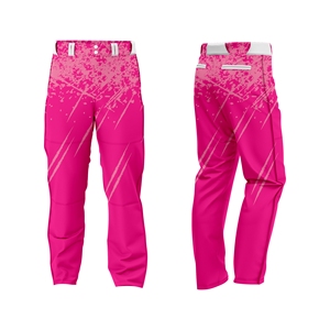 Conjunto de Uniforme de Softbol Rosa Personalizado |   Cuello Redondo |   Pantalones Cortos Sublimados |   Transpirable de Secado Rápido |   100% Poliéster |   Cremallera - Product Image 4