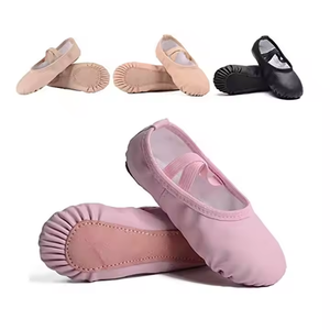 Venta al por Mayor de Zapatos de Ballet Ligeros y Suaves E2448 para Mujer, Cómodos, con Parte Superior de Satén Elástico, Forro de Algodón y Suela de Goma con Tacón Plano - Product Image 4