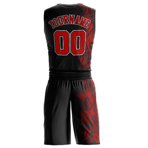 Black White Custom Sublimated Basketball Jersey Set Splatter Print Sleeveless Athletic Fit Adult Unisex <b>Mesh</b> Breath - Product Image 2