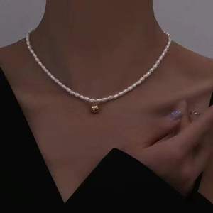 Collier en perles naturelles d'eau douce pour Xiaomi, pendentif de style chinois, doux, élégant, tempérament, ensemble de bijoux deux pièces - Product Image 3