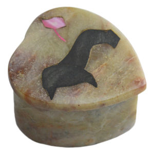 Pot à sel et poivre en marbre industriel avec finition multicolore naturelle, pot en pierre idéal pour la décoration de la table à la maison - Product Image 2