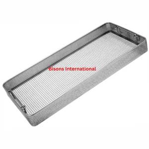 Panier de Stérilisation Médical Manuel en Acier Inoxydable de Haute Qualité, à Parois Perforées et Base Plate, Compatible Autoclave, Certifié CE, Vente en Gros - Product Image 1