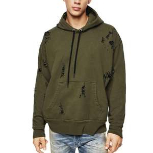 Nouveaux sweats à capuche pour hommes 100 % coton effet vieilli, plusieurs couleurs, et sweats à capuche vintage délavés à l'acide pour hommes - Product Image 1