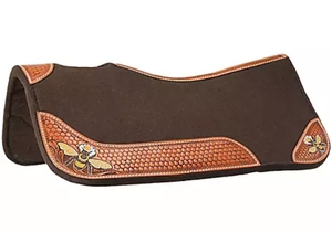 Tapis de selle western en cuir de haute qualité, fait main, contourné sur mesure pour l'équitation et le saut d'obstacles – Meilleures ventes - Product Image 3