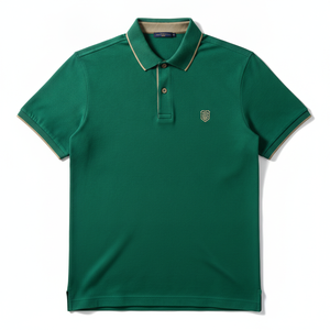 Polo brodé personnalisé pour homme – T-shirt décontracté d'été à manches courtes avec logo brodé – Vêtement décontracté en vente en ligne - Product Image 1