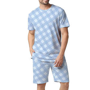 Conjunto de Camisa y Pantalones Cortos de Playa Ligeros de Alta Calidad, Tela Transpirable, Conjunto de Verano - Product Image 1