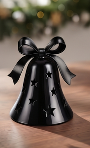 Fabricante Personalizado, Centro de Mesa de Hierro con Acabado Negro, Adorno Navideño en Forma de Estrella, Campana Metálica, Decoración Festiva para Mesa, Figura Decorativa, Plato para Regalo - Product Image 2