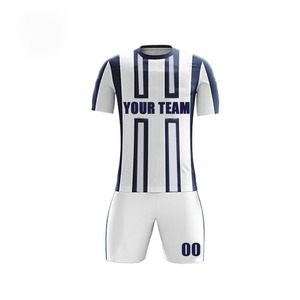 Maillot de football personnalisé pour homme adulte, uniforme court en polyester/coton, séchage rapide, respirant, impression sérigraphique, couleurs et designs personnalisés - Product Image 6