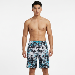 Short de bain décontracté mi-long pour homme à imprimé camouflage, séchage rapide, avec cordon de serrage à la taille - Product Image 2
