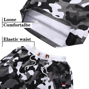 Shorts d'été pour hommes en coton mélangé doux, coutures de haute qualité, séchage rapide, coupe confortable, idéal pour les activités de plein air, la gym et le jogging, en vente. - Product Image 3