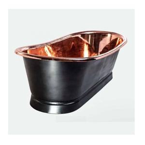 Último diseño hecho a mano bañera profunda bañera de cobre sólido bañera de lujo para baño en precio al por mayor - Product Image 2