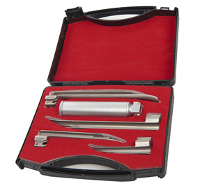 Système d'éclairage LED durable et lumineux, laryngoscope Miller en acier inoxydable, 4 lames droites, certifié CE, kit d'anesthésie ORL EMT - Product Image 3