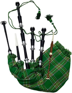 Health Bay Scottish Kilts SK-SB-305 Hermosas Gaitas de Flandes de Madera de Palisandro con Tapicería de Tartán Azul, Sonido Perfecto de Alta Calidad - Product Image 6