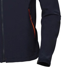 Chaqueta Cortavientos Impermeable con Capucha y Cremallera Delantera para Hombre, Talla XL, Personalizada OEM, Color Azul Marino y Naranja, para Deportes al Aire Libre, Invierno 2026 - Product Image 2