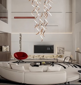 โคมไฟระย้าแบบเรียบง่ายทันสมัยสำหรับอพาร์ทเมนต์ ลอฟท์ ดูเพล็กซ์ วิลล่า โถงบันได และห้องโถง - Product Image 4