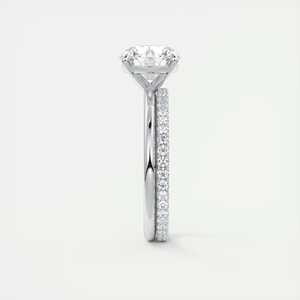 Anillo de compromiso solitario Eagle Claw con diamante redondo cultivado en laboratorio de 2.00 quilates en oro blanco de 14k - Product Image 3