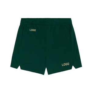 Pantalones Cortos de Baloncesto de Malla 100% Poliéster Premium para Hombre, con Logotipo Frontal, Cintura Media, Lujo Urbano, OEM, Personalizados, Deportivos, Moda de Verano - Product Image 1