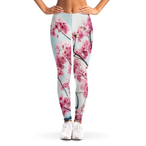 Leggings de punto de cintura alta para mujer, personalizados, suaves y cómodos, con estampado de logo, transpirables, para uso casual, de moda. - Product Image 4