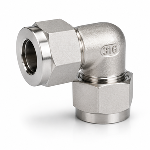 ข้อต่อโค้ง C-Way ขนาด 1 นิ้ว แบบอัดข้อต่อ 316SS ทนแรงดันสูง 4700 PSI ป้องกันการกัดกร่อน ยืดหยุ่นได้ ผลิตตามมาตรฐาน OEM สำหรับโรงงานบำบัดน้ำ - Product Image 1
