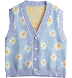 เสื้อกั๊กไหมพรมแฟชั่นสำหรับผู้หญิง - เสื้อคาร์ดิแกนคอวีแบบไม่มีแขน - เสื้อคลุมสีพื้นเรียบง่าย ผ้าไหมพรมเนื้อนุ่ม ระบายอากาศได้ดี เหมาะสำหรับการสวมใส่เป็นเลเยอร์ - Product Image 6