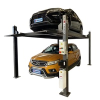 Élévateur de voiture à 4 poteaux Élévateur de voiture à 4 poteaux Élévateur hydraulique de stationnement pour 2 voitures