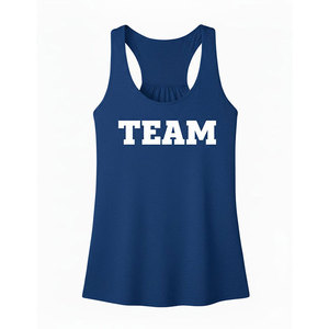 Wholesale Women's Short Jersey Camisole Breathable Eco-Friendly Tank <b>Top</b> with Bra Support Front Logo 100% Polyester - Product Image 1