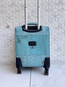 New Designer Luggage Bags Multi Uses Handmade Trolley Bag Carving Leather Unisex Big Size Multi Uses <b>Suitcase</b> Hair on Hide - Product Image 5