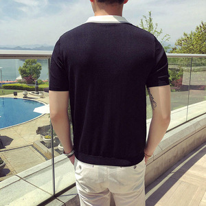 Camiseta de Golf de Manga Corta para Hombre, de Alta Calidad, con Logotipo Personalizado, Cuello de Punto Elástico, Impresión, Secado Rápido - Product Image 4