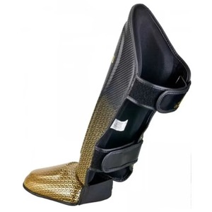 New Design Shin Guards 2025 Custom OEM Manufacturer Wholesale <b>Boxing</b> Muay Thai Kickboxing MMA Leather Leg Protector Factory - Product Image 2