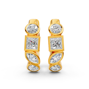Pendientes de Oro Sólido de 14K, 9K, 10K y 18K con Diamantes de Laboratorio, Certificados por IGI, RJC, ODM, OEM, Fabricante de Joyería Fina Ética, Venta al por Mayor EA501897 - Product Image 2