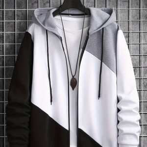 men hoodie oversized drop shoulder cotton fleece heavy <b>weight</b> acid wash distressed print embroidery streetwear pullover hoodie - Product Image 1