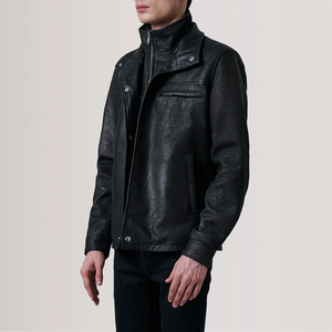 Chaqueta de Cuero Genuino de Primera Calidad, Resistente, para Invierno, para Hombre, Material Sólido, Tallas Grandes, al Mejor Precio - Product Image 2