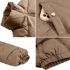 Factory Manufacture Custom Made Low MOQ Women <b>Crop</b> <b>Puffer</b> <b>Jacket</b> Warm Winter Custom Embroidery Logo Bomber <b>Jacket</b> - Product Image 4