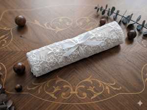 Nuevo Diseño de Encaje de Organza con Diseño Floral Blanco Premium - Delicado Borde Bordado Transparente para Vestidos de Novia y Ropa Étnica - Product Image 5