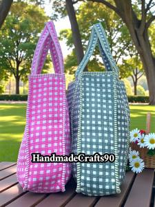 Bolsa de Mano Bordada para Damas de Honor, Acolchada y Personalizada, con Estampado de Bloques, Regalo Nupcial, Bolsa de Playa, Bolsa de Mano para Boda - Product Image 3