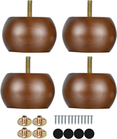 Pieds de canapé carrés en bois massif rustique, antidérapants, robustes, pour style ferme, atelier moderne, entrepôt, maison, bureau, chambre, extérieur