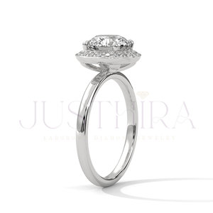 Elegant Design 14k Rose Gold Engagement <b>Ring</b> Classic <b>Proposal</b> <b>Ring</b> With Round Cut Moissanite Diamond Wedding Jewelry Gift - Product Image 4