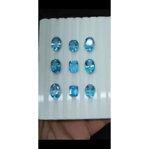 Premium Quality Wholesale Loose Gemstone Polished Cabochon Natural BLUE TOPAZ Gems Healing Stones For Jewelry Making - Product Image 3