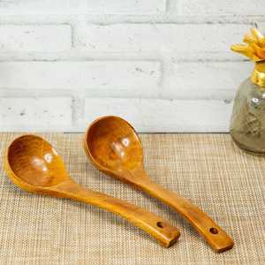 Modern Minimalist <b>Bamboo</b> <b>Table</b> Spoon Set Smooth Long Handle Soup Scoop for Home Cafe Hotel Restaurant Dining Service - Product Image 3