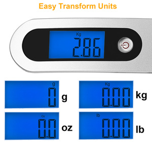 Bilancia per bagagli portatile da 50kg 10g LCD digitale appesa bilancia elettronica per viaggi e uso domestico - Product Image 2