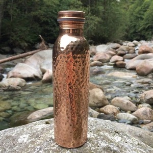 High Volume Manufacturer Direct Luxury Hammered Copper <b>Sports</b> <b>Water</b> <b>Bottle</b> Jointless Construction Bulk - Product Image 1
