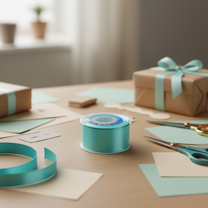 Nastro in Raso 3,8cm 25Y Blu Piscina D09 - Product Image 2