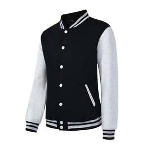 Chaqueta de Béisbol Varsity de Lana Premium para Hombre, con Parche de Chenilla 3D y Logotipo Bordado, Estilo Casual, Mangas de Cuero para Invierno - Product Image 2