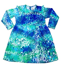 Pointeur côtes fabrication personnalisé imprimé été filles robe décontracté à manches longues t-shirt - Product Image 2