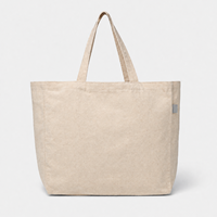 Sac fourre-tout en toile violette, sac de courses décontracté cousu, sac de transport réutilisable pour les courses quotidiennes et les voyages