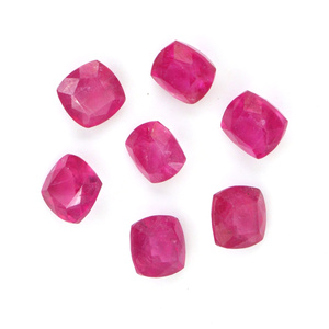 Natural Bangkok Ruby Calibrated 4mm <b>Cushion</b>, Natural Loose Faceted Ruby Gemstone For Jewelry Making Ready To Use - Product Image 5