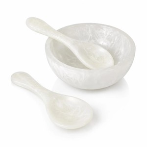 ชามเสิร์ฟเรซิ่นสีเขียวขัดเงาทำมือดีไซน์ร่วมสมัยจาก Artisan Aura พร้อมช้อนเสิร์ฟเข้าชุด หรูหรา เป็นมิตรกับสิ่งแวดล้อม สำหรับห้องครัว - Product Image 6