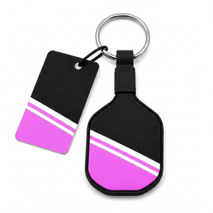 Durable Alloy Paddle Charm Stylish Key Ring for Men Women Kids Great Gift for Players <b>Coaches</b> and Fans Pickleball Keychain - Product Image 5